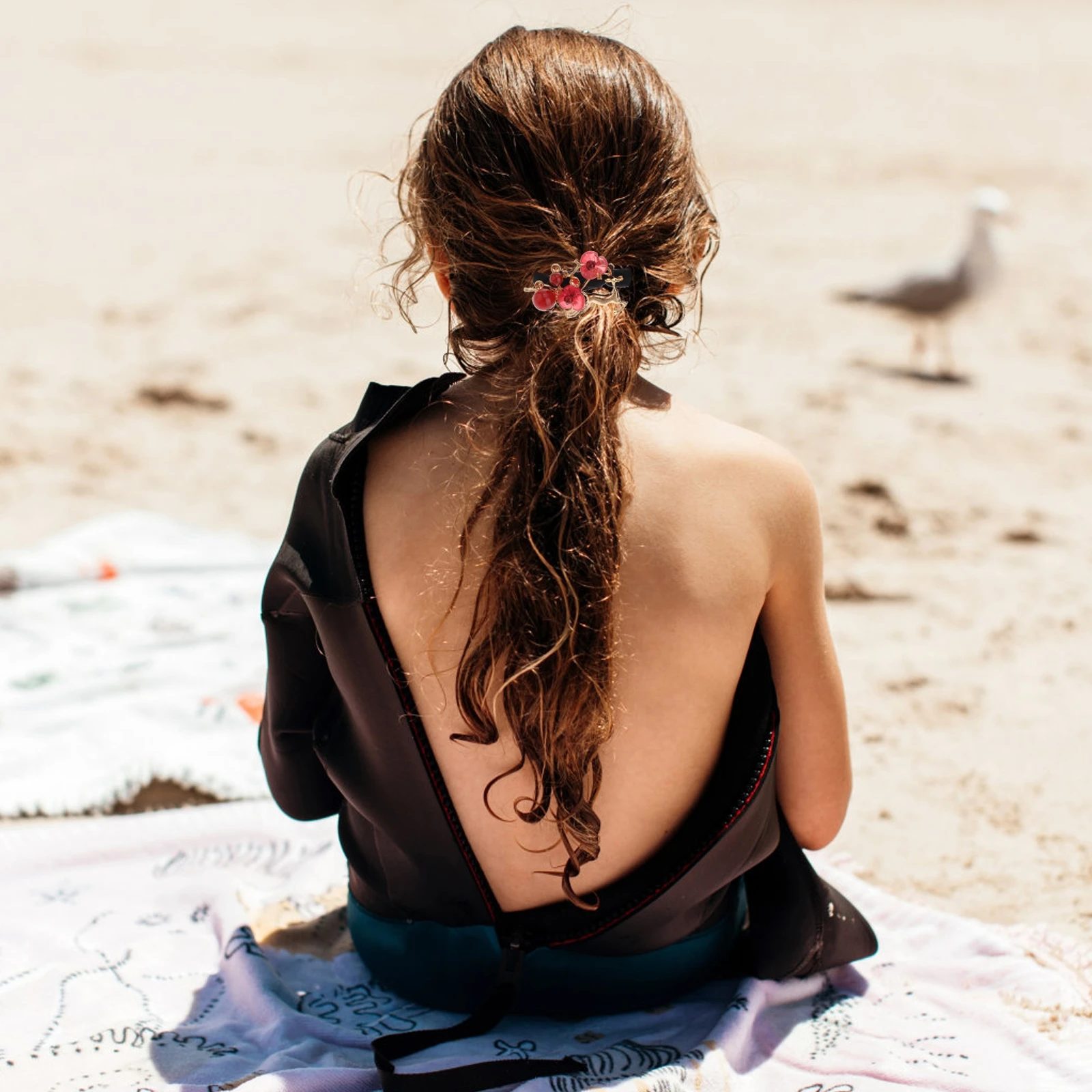 

Elastic Hair Tie Accessories Elk Petal Scrunchies Copper Decorative Practical Stylish Comfortable Versatile Hair Care Styling