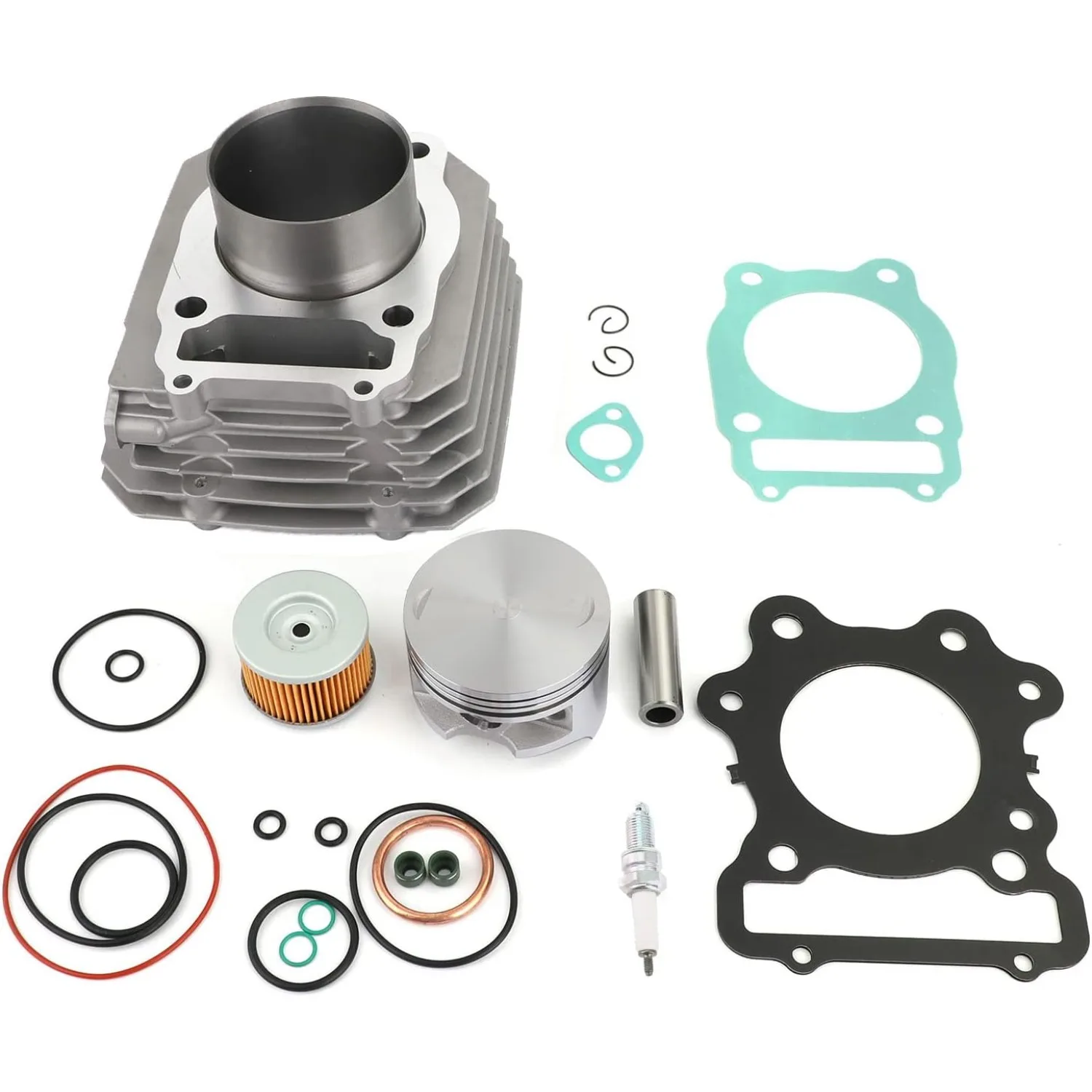 

Engine Top End Rebuild Kit Cylinder Head Piston For 88-00 Honda TRX 300 Fourtrax FW Cylinder Full Top End Gasket Piston Kits