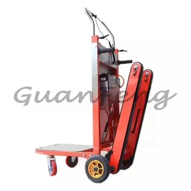 Warehouse and Mobile Cargo Transporter, 400KG Foldable Crawler-type Silent Electric Ladder, for Heavy Goods Up and Down Stairs