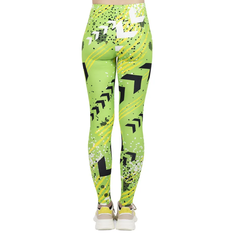 Slim Digital Printed Leggings for Women, High Waist, Casual, Push Up, Sport Workout, Fitness, Gym, Yoga Clothing, New Fashion