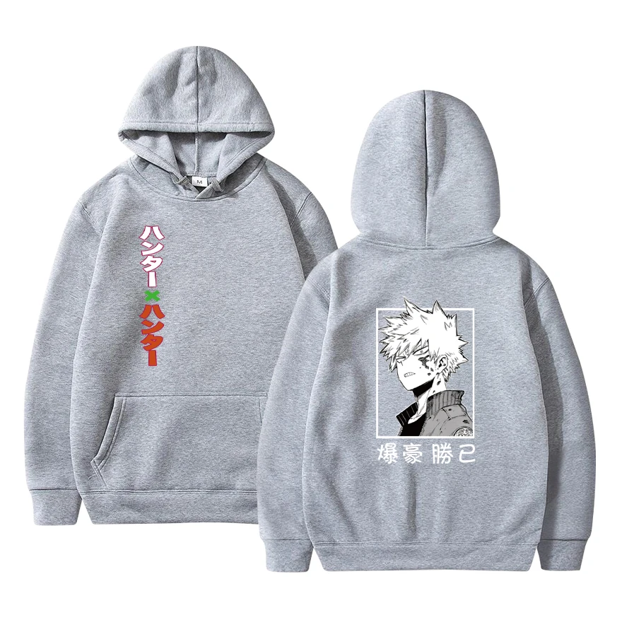 بلدي بطل الأكاديمية Bakugo هوديس حجم كبير البلوز الدافئة الطباعة مقنعين عادية الشارع الشهير البلوز المتضخم ملابس حريمي #6