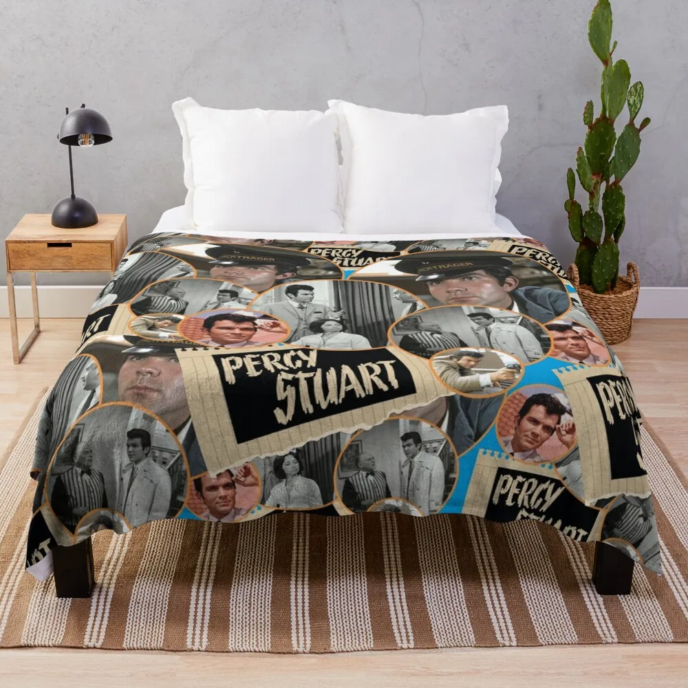

Percy Stuart, series, 60s Throw Blanket bed plaid Cute Plaid Blankets