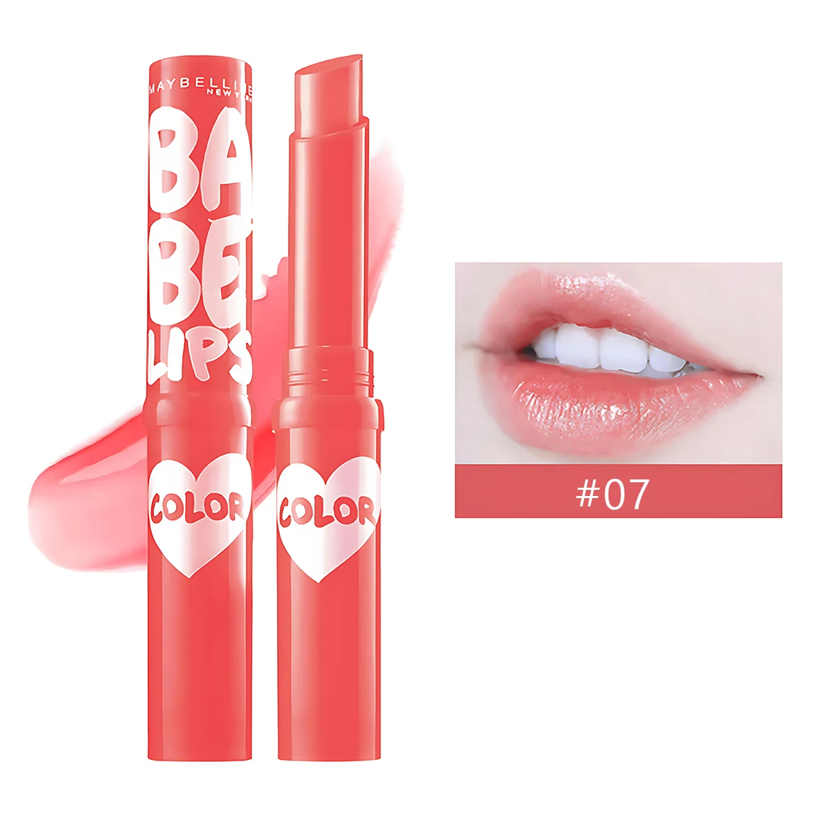 

Maybelline Hydrating Winter Lipstick #07 Glossy Moisturizing Long-Lasting Dry-Proof Colored Lip Balm Essential for Students