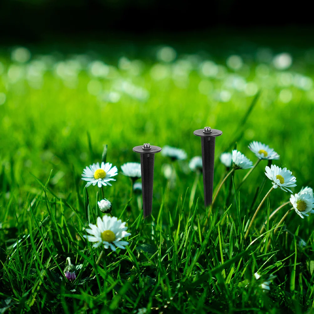 

6Pcs Yard Light Stakes Heavy Duty Metal Ground Spikes for Solar Lights Replacement Pathway Lamp Posts All Weather Outdoor Garden