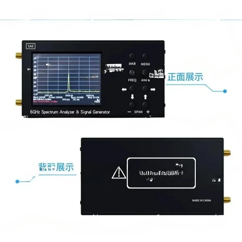 SA6 Handheld Antenna Analyzer 35-6200 MHz,Provide PC Software, Measuring Radio Signals,Direction Finding, Interference Analysis