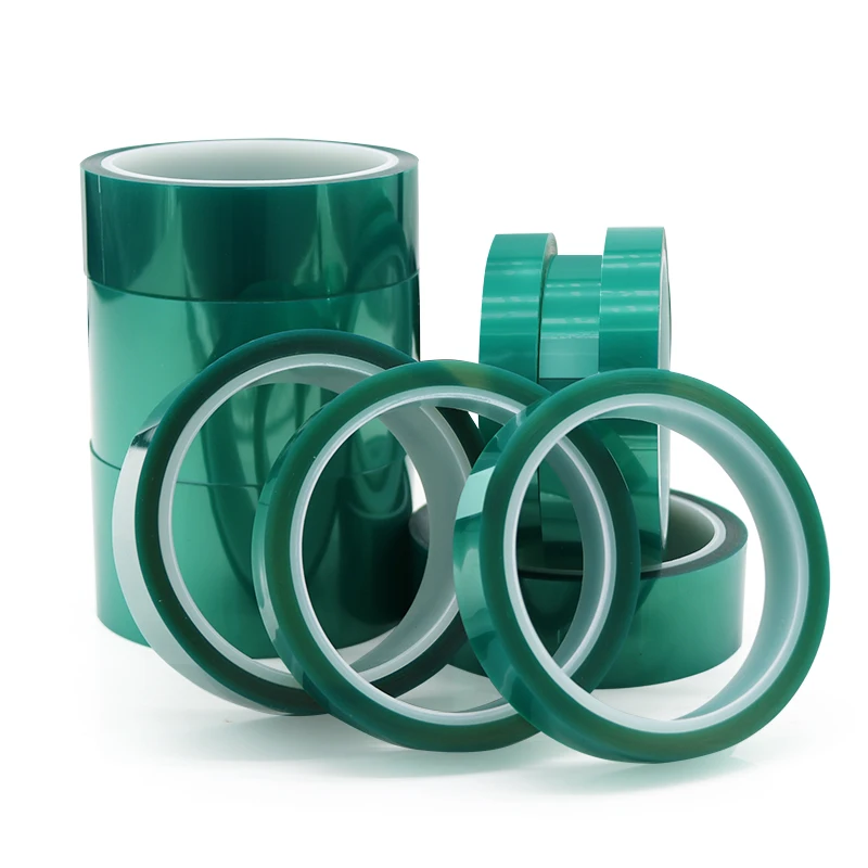 PET Film Tape Width 3 5 8 10 20 30 40 50 60 100mm Polyester Hi-Temp Masking Tapes For Painting, Powder Coating, Circuit Boards