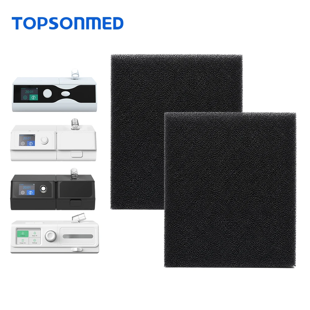 TOPSONMED Genuine CPAP Air Filters (5pcs/10pcs) CPAP Accessories Compatible with All Models CPAP Air Filter Foam Filter Out Dust