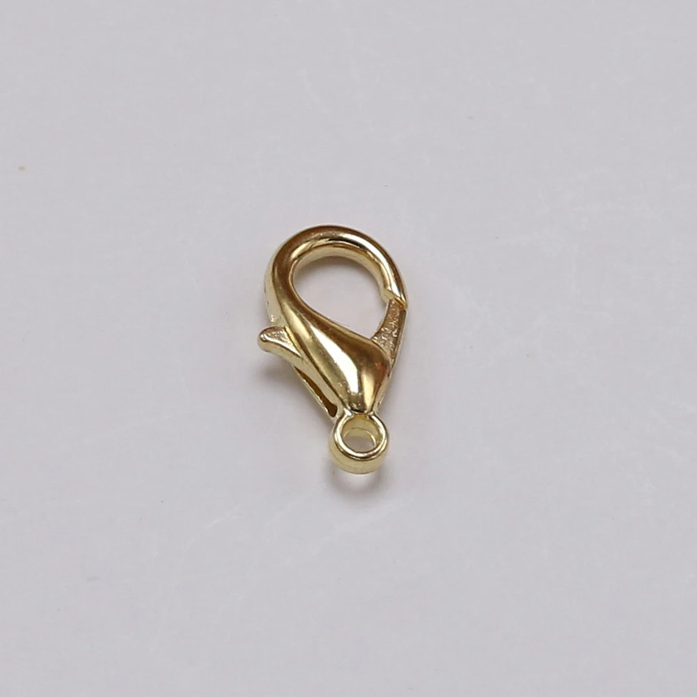 

100 шт., застежка-лобстер, фурнитура для ювелирных изделий из сплава, идеально подходит для ожерелья, браслета, брелока, аксессуары для ремонта рукоделия, застежка-лобстер