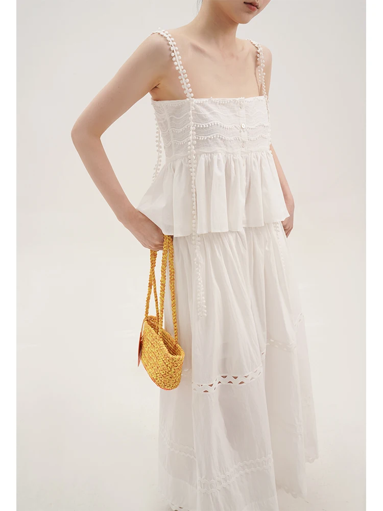 

Комплект Rowi Original Design: Новое модное хлопковое кружевное платье-юбка ручной работы для женщин, шикарный комплект на все сезоны для взрослых женщин