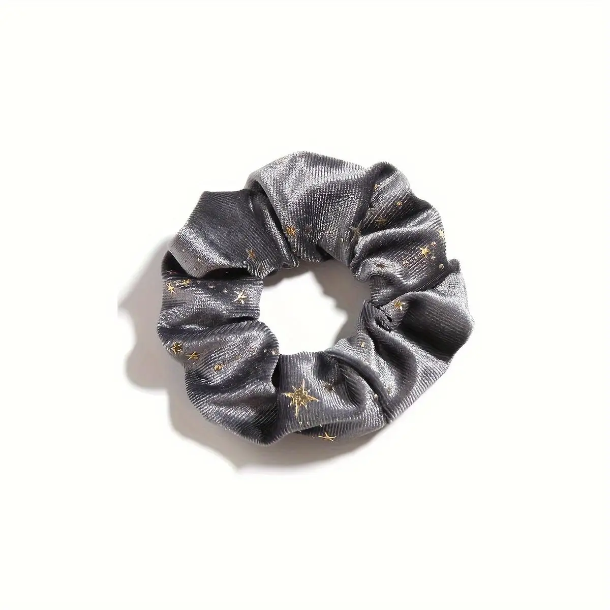 Anillo para el pelo de cielo estrellado redondo para mujer, 6 uds., suave y elástico para vestido diario, otoño