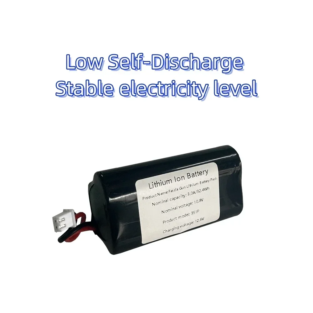 10.8V 3000mAh lithium-ion Cylindrical Rechargeable Battery Pack 3S1P Small internal resistance No pollution long cycle life