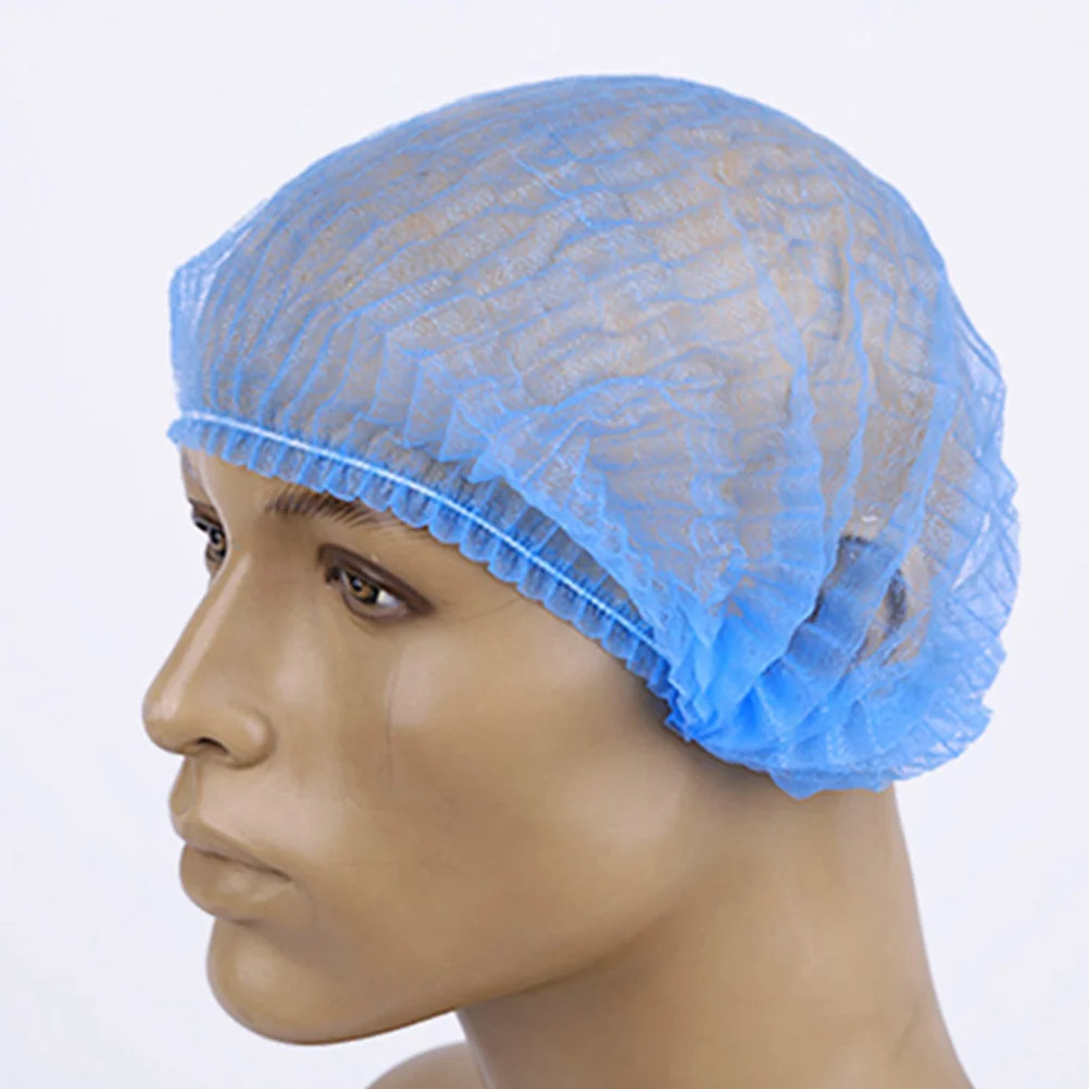 Gorro de trabajo desechable con forma de seta para piezas, gorro de tela no tejida, Pp, 100