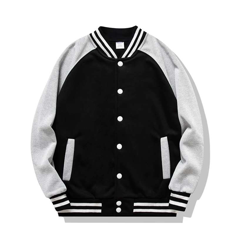 

Men's Loose Edition Shoulder Thickened Button Shoulder Baseball Shirt Baseball Jacket Casual Street Fall Clothing