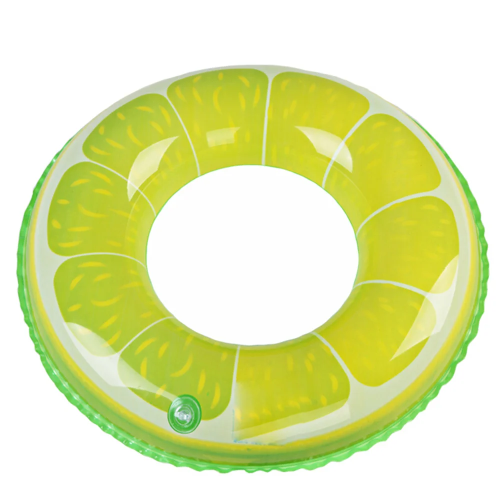 Aufblasbarer Schwimmring mit Orangen-Motiv für Kinder, Pool- und Strand-Schwimmhilfe, Sicherheits-Schwimmhilfe für Anfänger