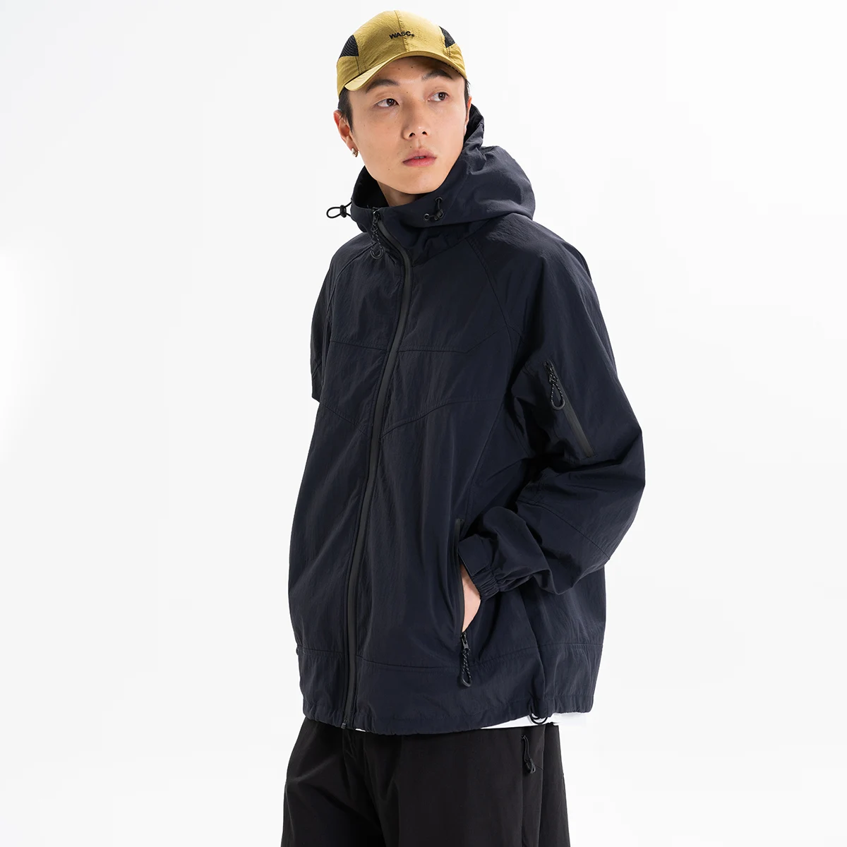 

Мужская весенне-осенняя джинсовая ветрозащитная водонепроницаемая рабочая одежда Wassup Blueo American Sle, повседневное пальто из полиэфирного волокна