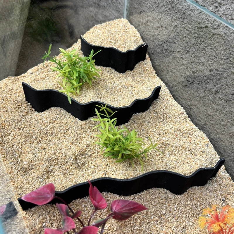 3-piece set of aquarium sand and stone partitions, aquarium scenery/decoration to increase the layering of the fish tank