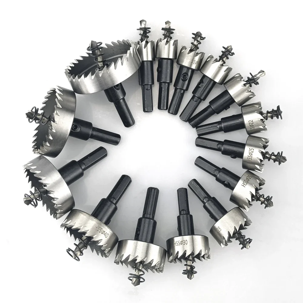 HSS Hole Saw 16-100mm Cobalt High Speed Steel M35 Stainless Steel Tool Set For Metal Stainless Steel Drilling Metalworking image 3