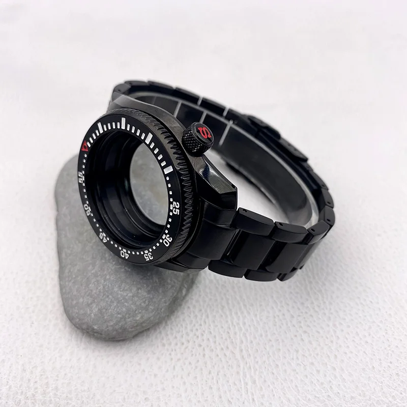 مجموعات حقائب الساعات مع سوار من الفولاذ المقاوم للصدأ ، Mod SPB185 ، SPB187 ، NH35 ، NH34 ، NH35 ، حركة 4R ، زجاج الياقوت