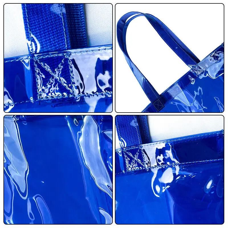 Transparente PVC Art Bag para As Mulheres, Sacos de Maquiagem Impermeável, Viagem Bolsa De Compras, Moda Pastas De Bolso, Escritório e Material Escolar