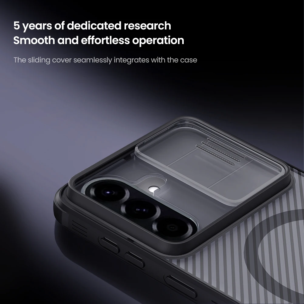 لهاتف Samsung Galaxy A57 5G، حافظة مغناطيسية NILLKIN، مقاومة للصدمات من الدرجة العسكرية مع 4 وسائد هوائية، غطاء PC & TPU مضاد للبصمة #6