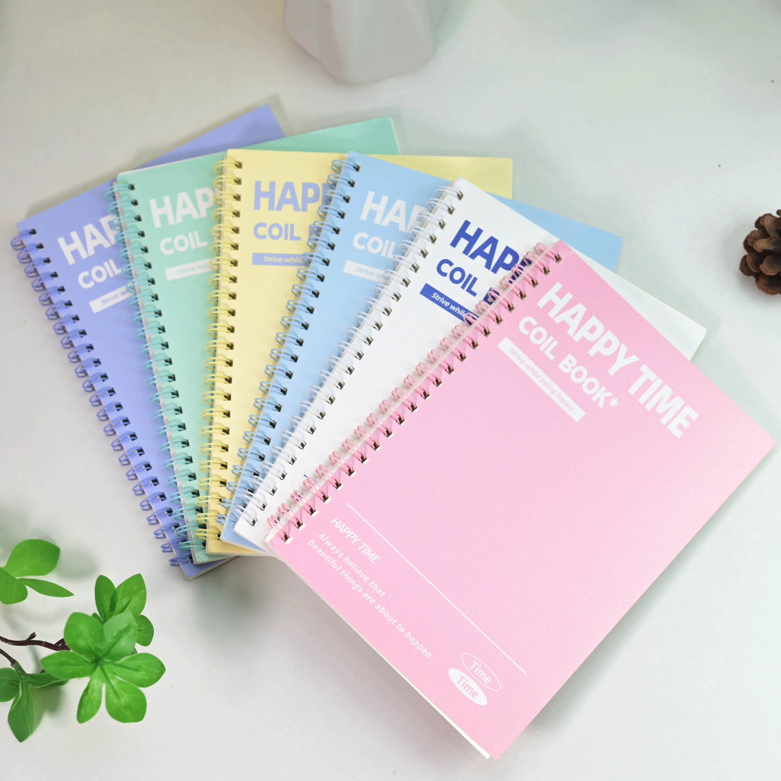 A5 Notebook Journal Notebook Cover A5 Journal Note Book Spiral Coil Wire Bound Macaron Color Lined Student Office Notepads Daily