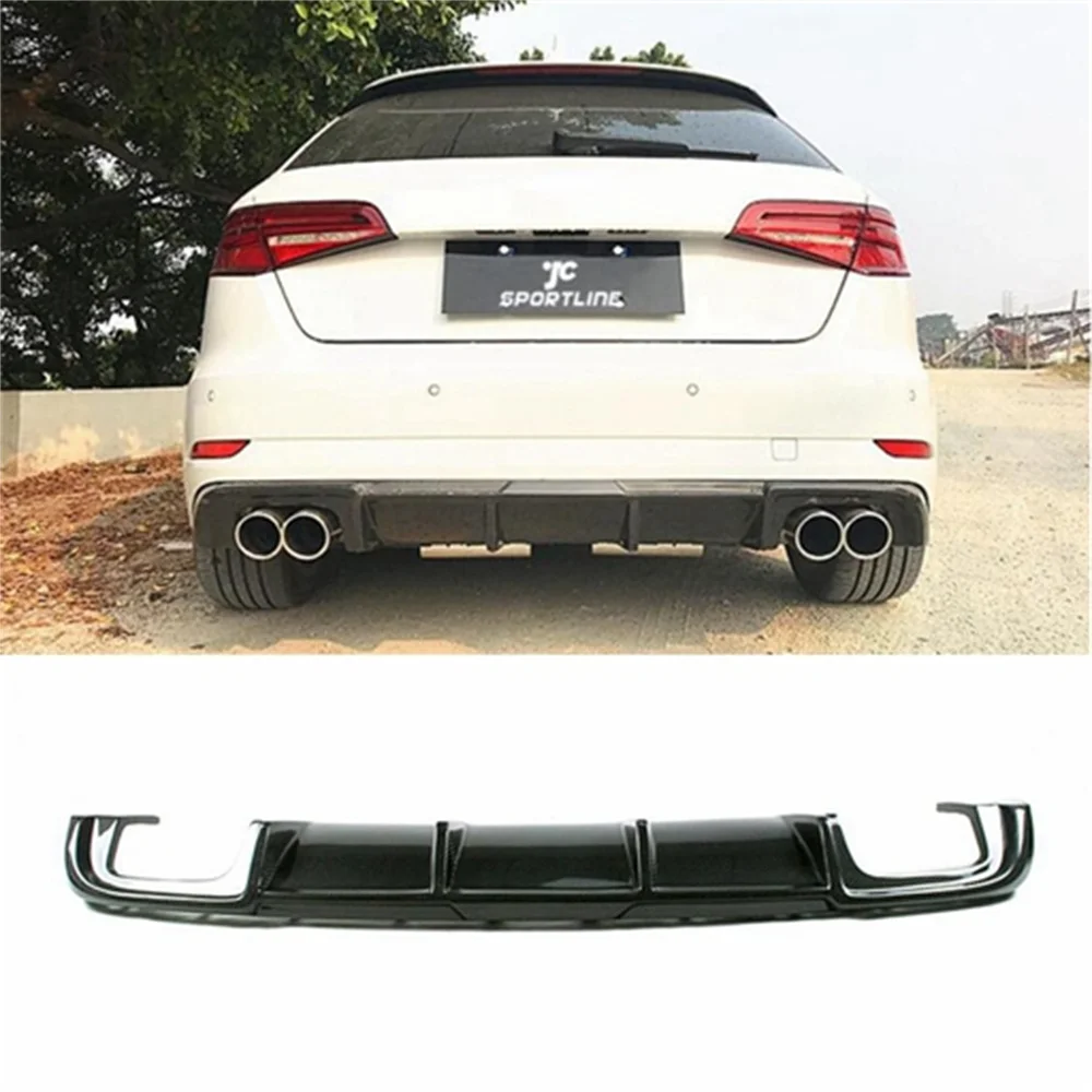 

For17-20 Audi A3 carbon fibreRear bumper diffuser