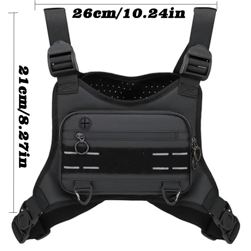 Hiking Training Multi Functional Fitness Bag Camping Lightweight Breathable Mobile Phone Package Outdoor Tactics Chest Package view 5