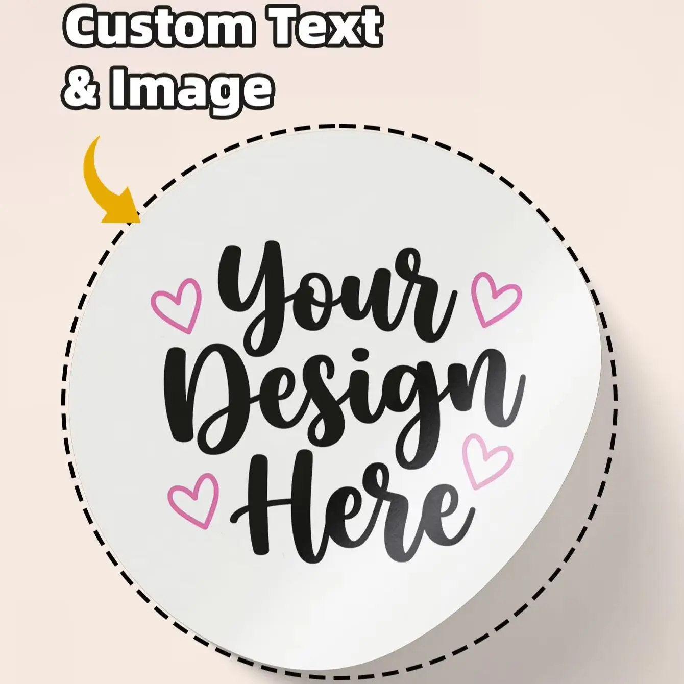 1/50/100pcs Custom Stickers, Personalized Round Labels for Friends,Desk Name Tags,Document Divider Marks&Laptop Accent Stickers
