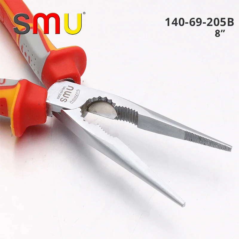 SMU 60-CRV Industrial  Grade Labor-saving Anti-rust Long Nose Pliers