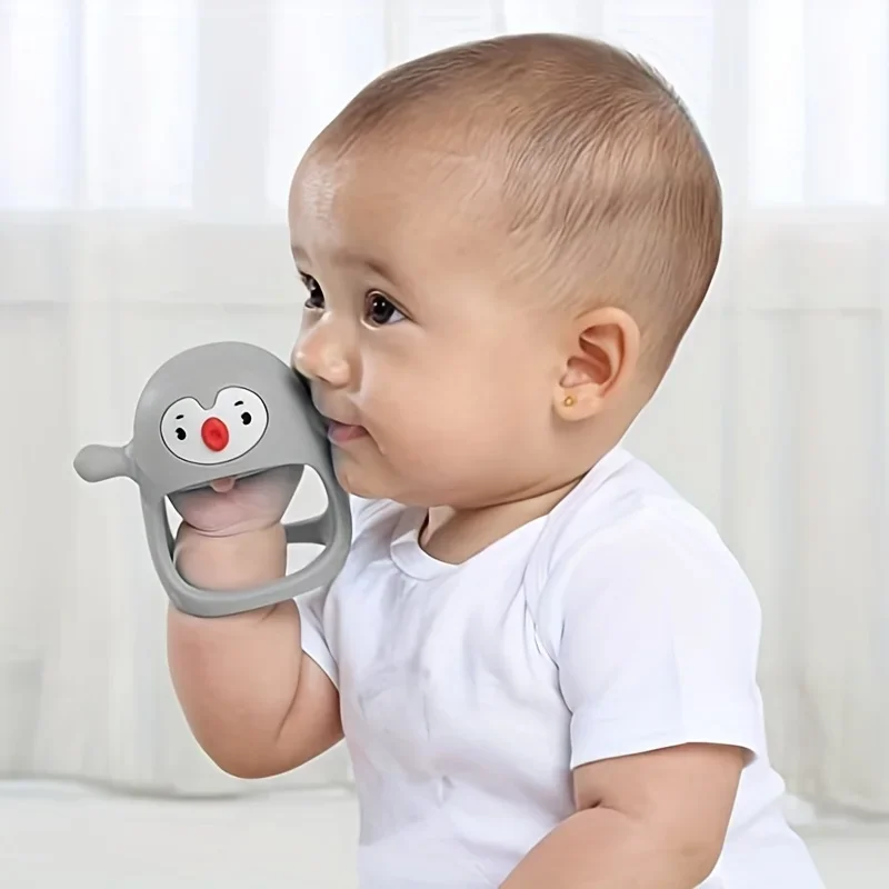 Never Drop Silicone Baby Teether Newborn Baby Things Toddler Toy Manual Nipple Toys for Infants Breast Milk Feed Accessories