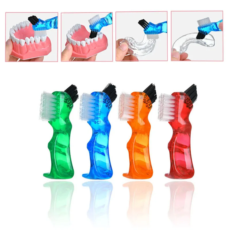 1/10/30/50/100Pcs Double-Headed Orthodontic Braces Cleaning Brush Portable Mini Denture Cleaning Brush Oral Cleaning Tools