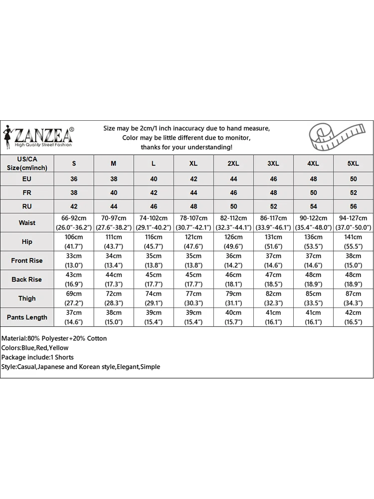 ZANZEA Pantaloncini scozzesi Donna Casual Pantaloni estivi larghi 2025 Abbigliamento da spiaggia alla moda Tasche in vita elastiche larghe Pantaloni corti oversize