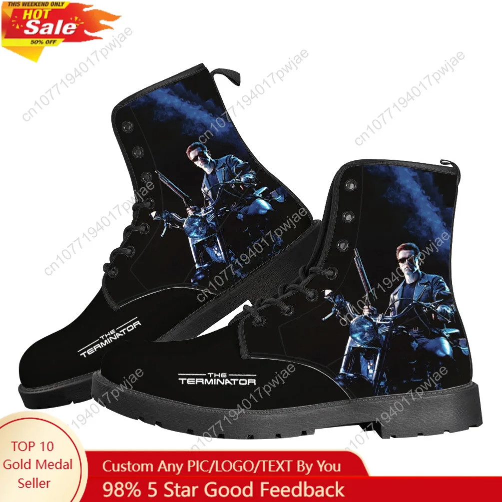 

Movie Terminator A-Arnold S-Schwarzenegger Casual Boots Mens Womens Customize Made Boots High-quality lightweight Boots