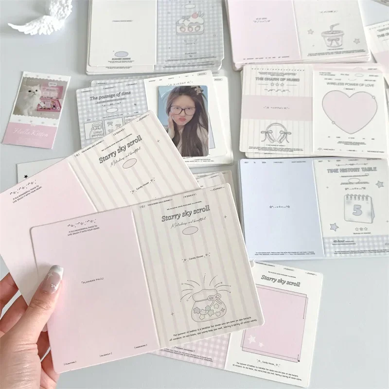 5-50Pcs Koreanischen Stil Kpop Foto Karte Zurück Verpackung Karte Postkarten Set Verpackung Verkaufen Album Idol Foto geschenk Karte Liefert