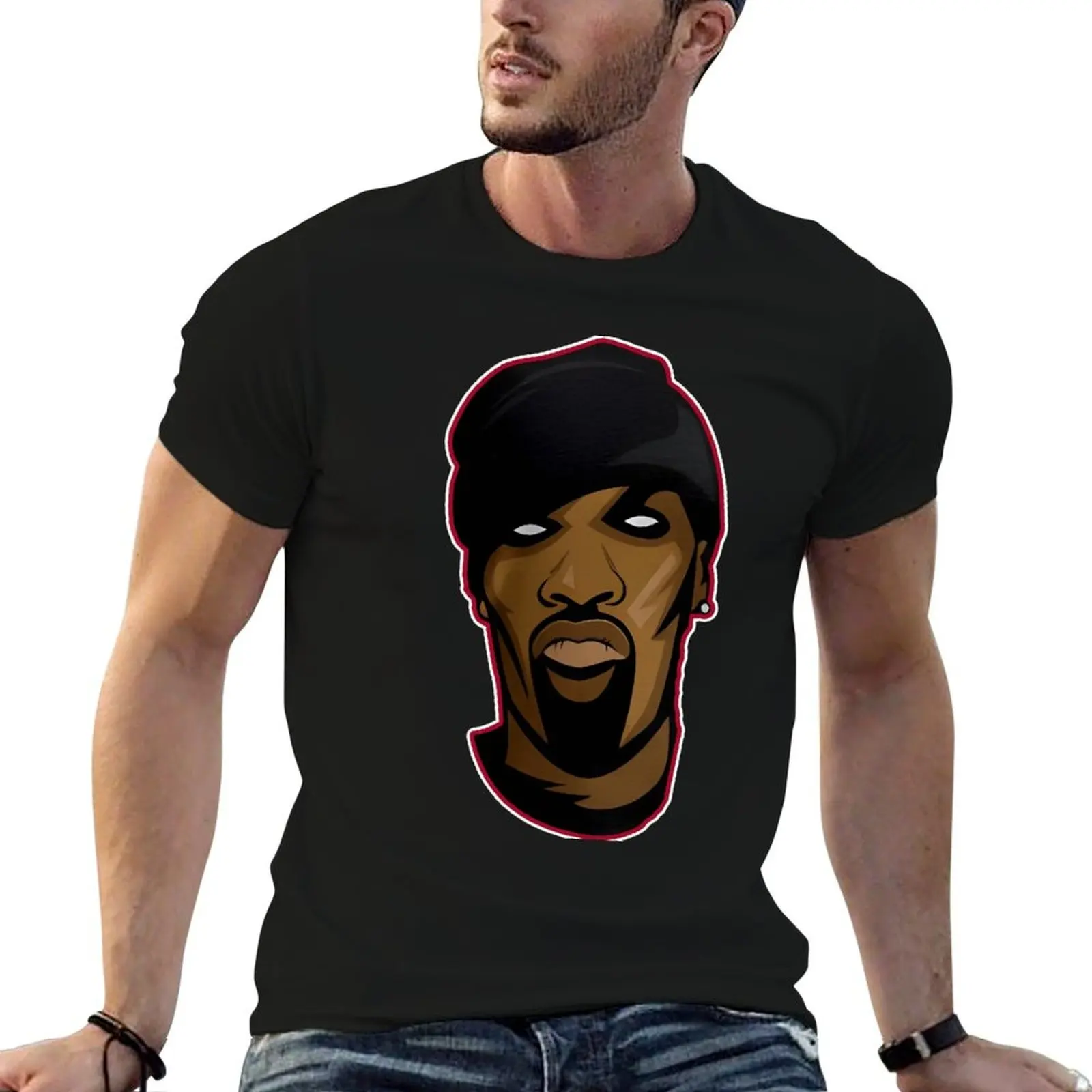 Redman face art T-Shirt oversized t shirt graphic shirts designer shirts shirts men