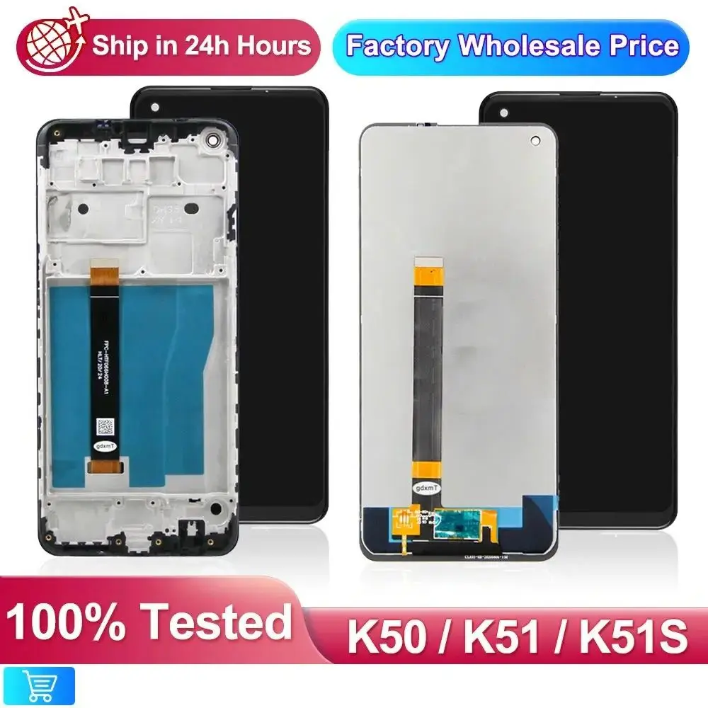 High quilty For LG K50 LCD LMX520BMW Display Touch Panel Screen Digitizer For LG K51 k51s smartphone lcd Replacement parts.