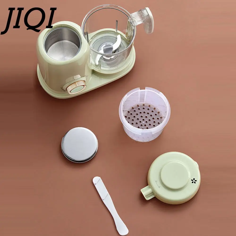 JIQI Food processor Meat grinder Vegetable Stirring Machine Steamer Milkshake Maker Baby Food Supplement Cooking Tool Timing