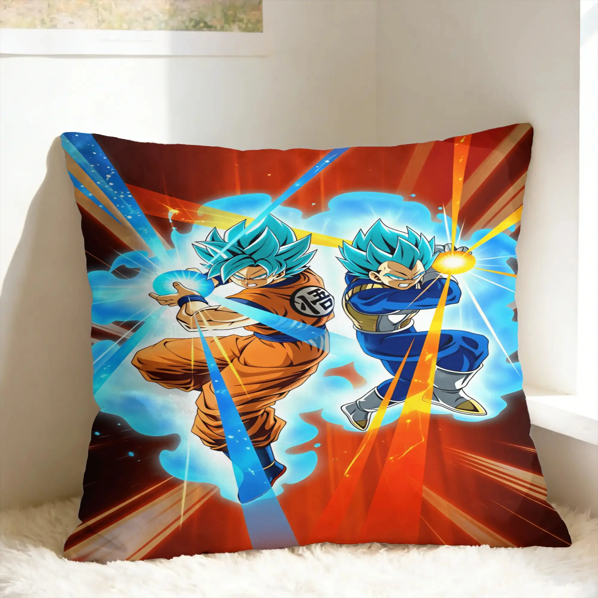 D-Dragon Anime Pillow Cover  Soft Cushion Cover Funny Pillow Case For Sofa Home Decoration
