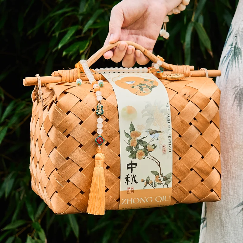 

2025 New Mooncake Gift Box Paaging Box Egg Yolk Flaky Pastry Emp Box Mid-Autumn High-End Paaging Box Ice Skin Gift Box