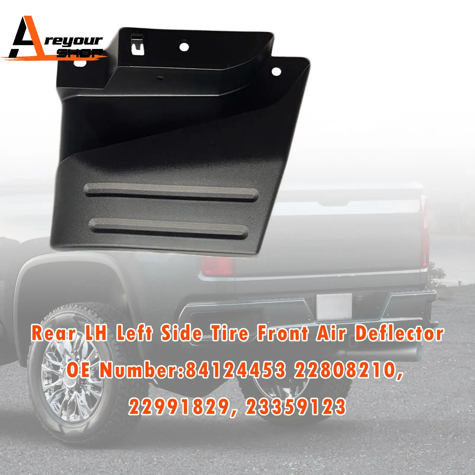 

Areyourshop Задний левый дефлектор воздухозаборника для Chevrolet Silverado LT Pick Up 2014-2020