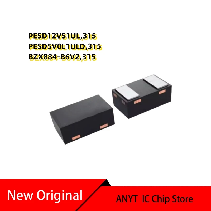 

NEW 50PCS/lot PESD12VS1UL,315 SD12VS1 PESD5V0L1ULD,315 PESD5V0L1 BZX884-B6V2,315 BZX884 SOD-882