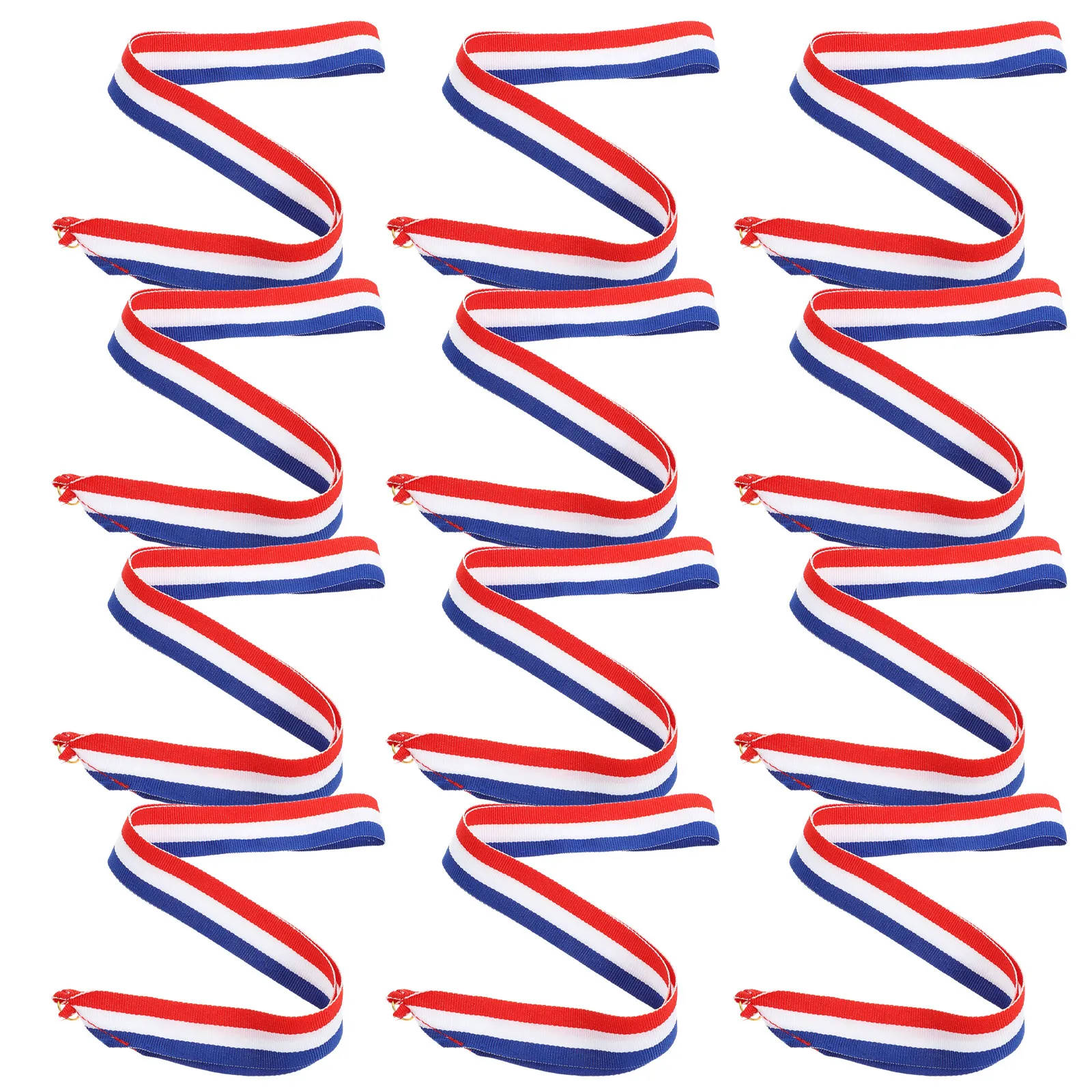 12Pcs Award Lanyards Medal Ribbons for Sports Meetings Relay Races Party Games Festival Events Team Recognition Secure Fit