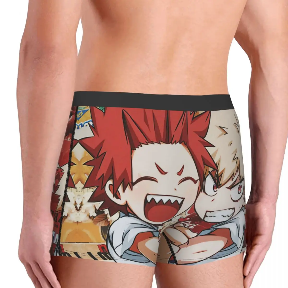 Eijiro kirishima e bakugo cuecas breathbale calcinha masculina cueca estampada shorts boxer briefs