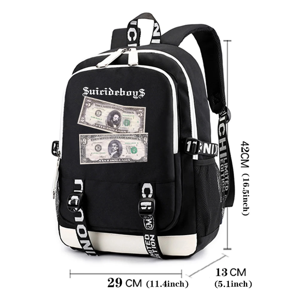 $uicideboy$ New World Depression 2024 Backpack Print Backpacks Girls School Bag for Teenager Laptop Backpack for Fans Gift