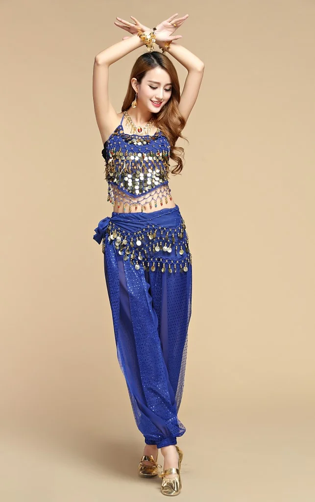 Belly new Indian performance costumes, uniforms, ethnic dance highlights, pants, practice spring and summer sets_voghion.com