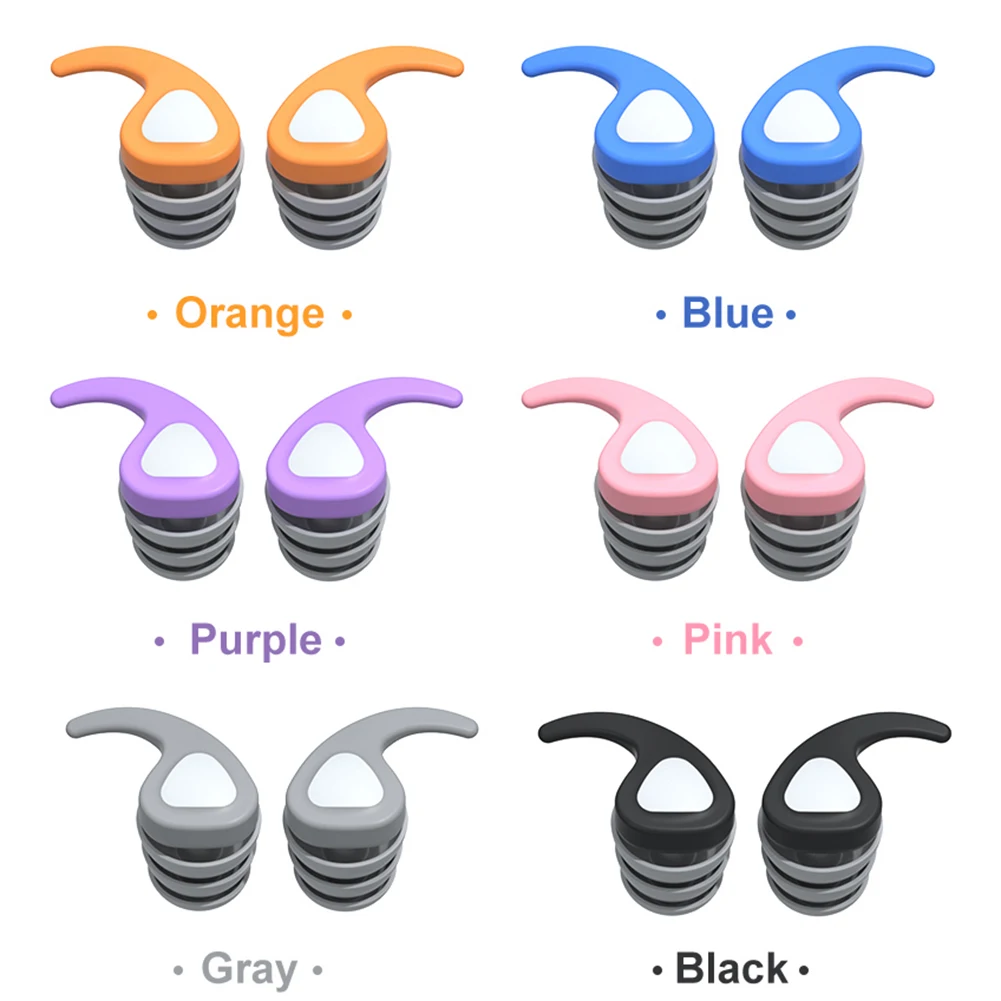 어린이 수영 귀마개, 재사용 가능한 실리콘 수면 귀마개, 수영장 목욕 샤워 서핑용 소음 감소 귀마개