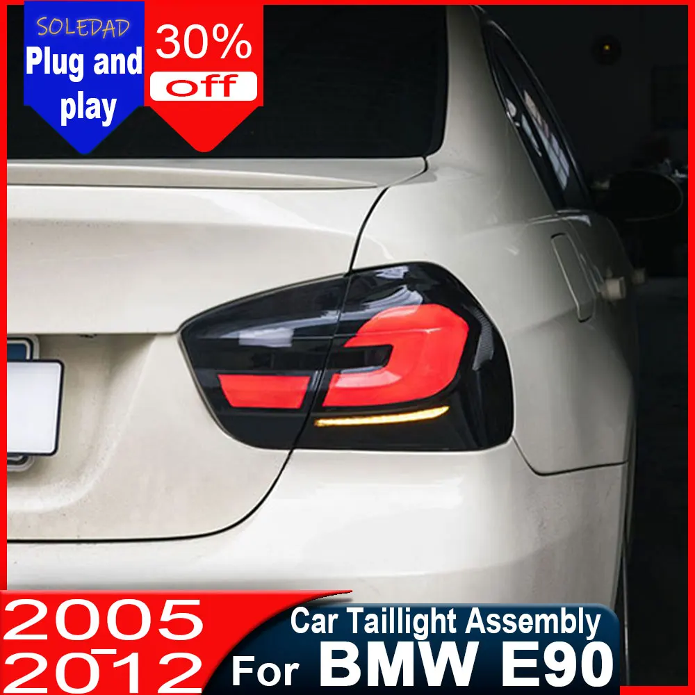 Car Tail Lights For BMW 3 Series E90 2005-2012 Flowing Water Flicker Tail Lamps Fog Plug and Play Car Tail Light Assembly