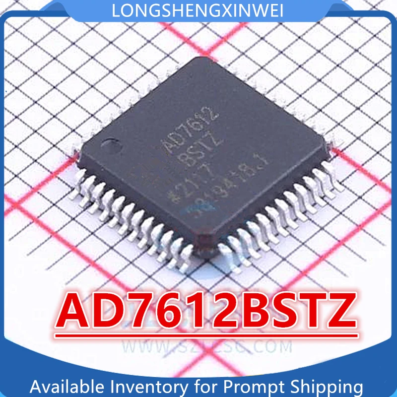 1PCS  AD7612BSTZ AD7612 LQFP-48 Original New ADC Analog-to-digital Conversion IC Chip