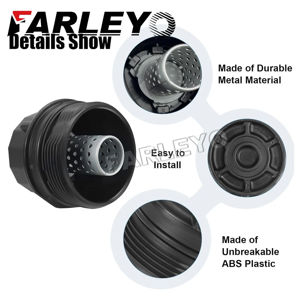 

15620-37010 Крышка корпуса масляного фильтра Farleyo в сборе для LEXUS ES330 3.3L, TOYOTA COROLLA RAV4 PRIUS AURIS AVENSIS 08-18