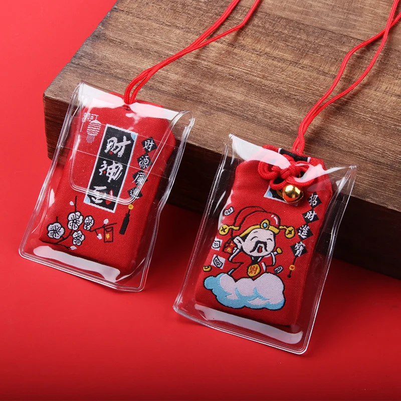 Japanese Omamori Red Sutekina Wish Charm for for Love Success Wealth Safety and Health Lucky Amulet Christmas New Year Gifts